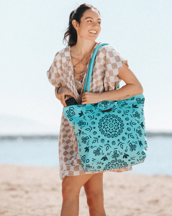 Sand Cloud Mandala Beach Tote SEAGLASS