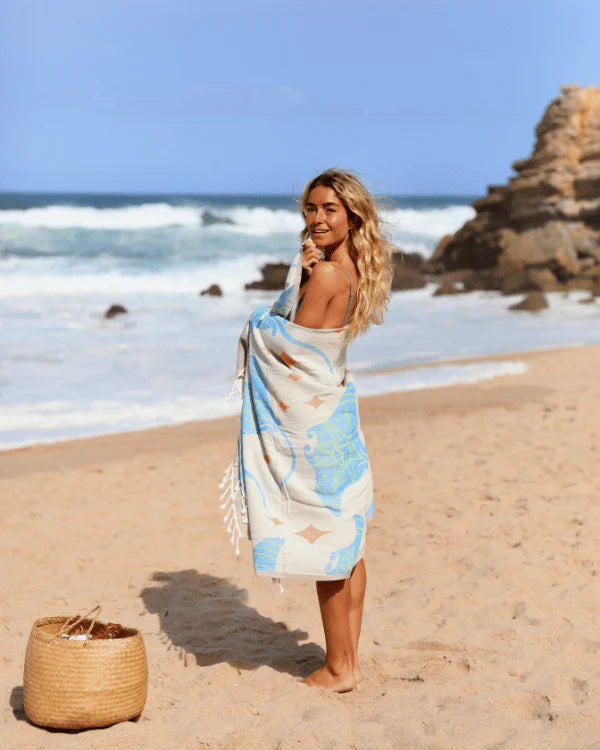 Sand Cloud Sea Devils Beach Towel NATURAL - REG