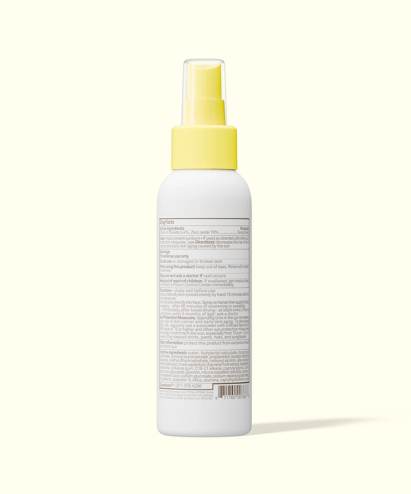 Sun Bum Baby Mineral SPF 50 Spray 3 oz