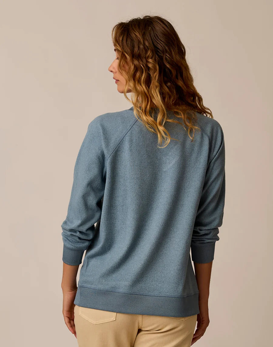 Carve Designs W Alena Supersoft Top BLUE MIRAGE HEATHER
