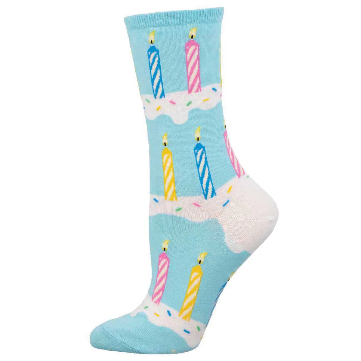 Socksmith W Birthday Candles BLUE