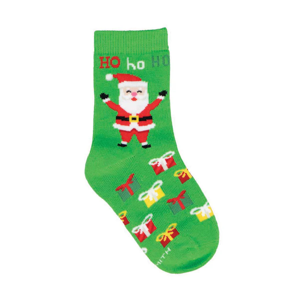 Socksmith Kids Santa's Presents GREEN