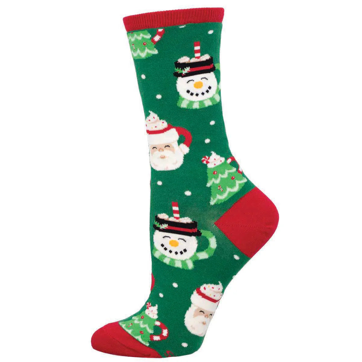 Socksmith W Cup of Holiday Cheer GREEN