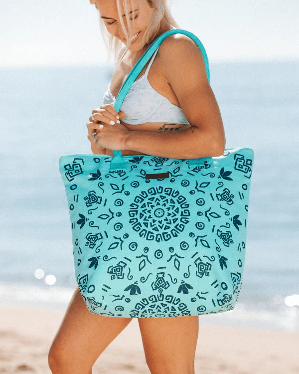 Sand Cloud Mandala Beach Tote SEAGLASS