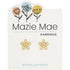 Mazie Mae CZ Flower Studs GOLD