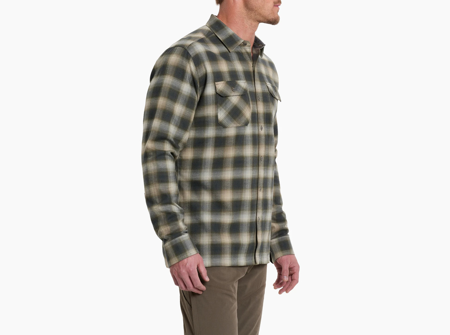 KUHL M LS Dillingr Flannel SMOKEY SAGE