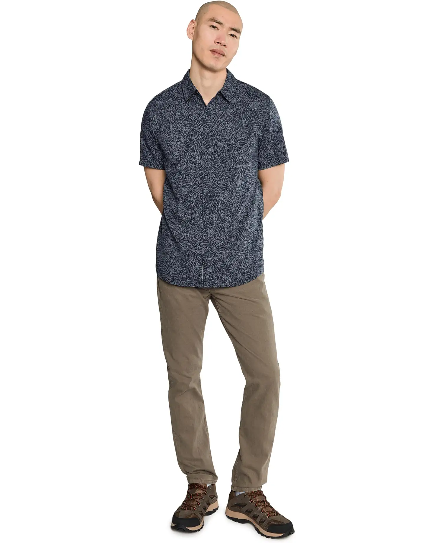Royal Robbins M SS Amp Lite II NAVAL FROND PRINT