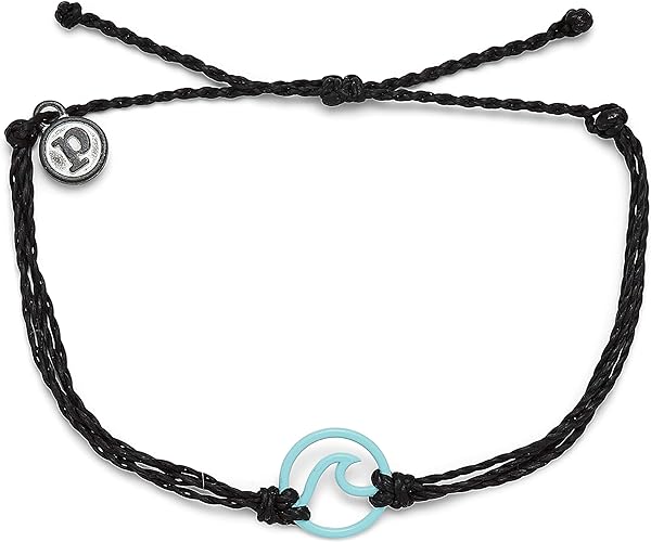 Pura Vida Enamel Aqua Wave Bracelet BLACK