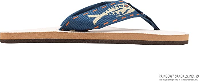 Rainbow W Single Layer Natural Hemp NAVY/GOLD