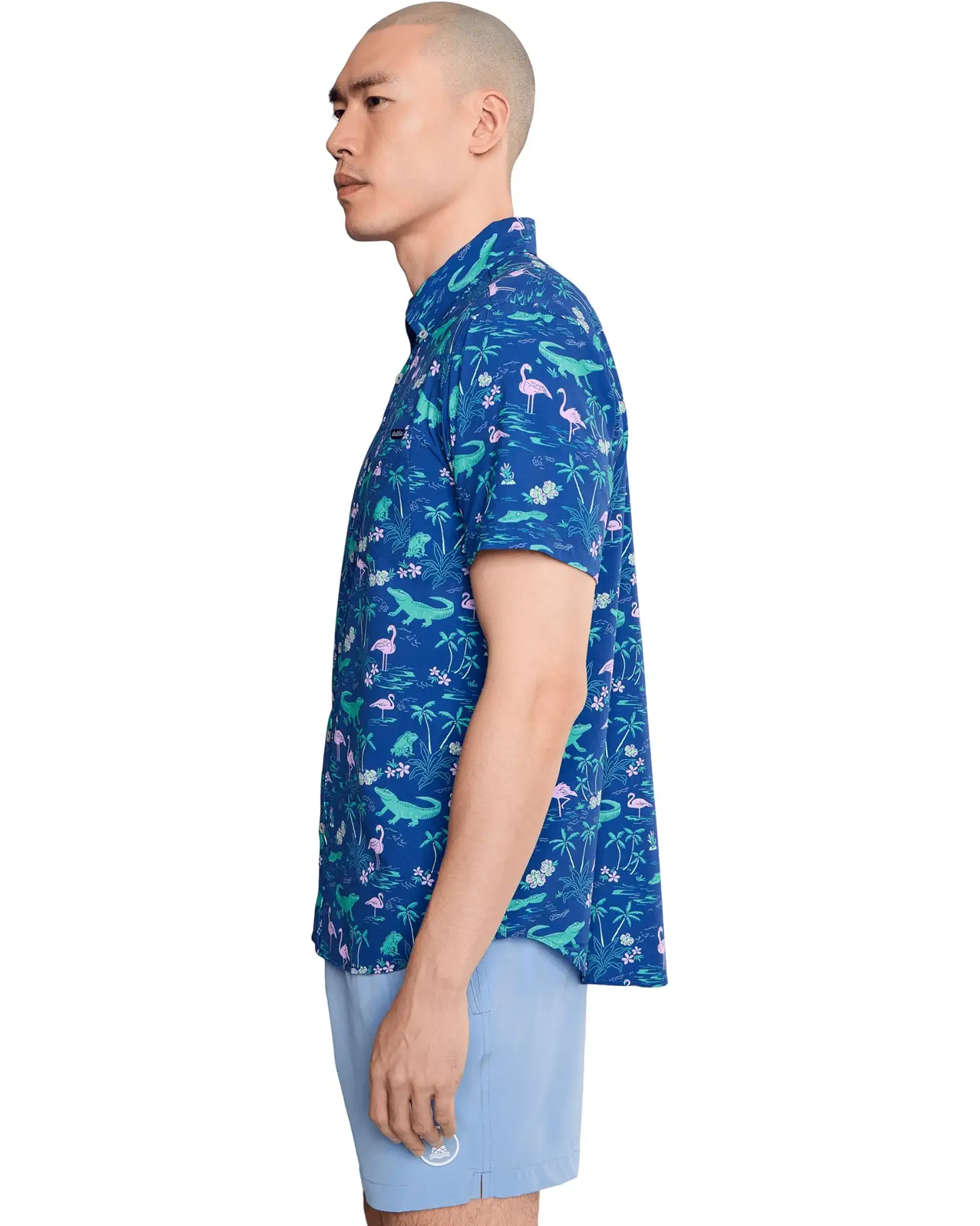 Chubbies M Friday Shirt THE SWAMP & CIRCUMSTANCES - BRIGHT BLUE