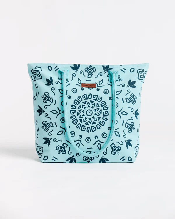 Sand Cloud Mandala Beach Tote SEAGLASS