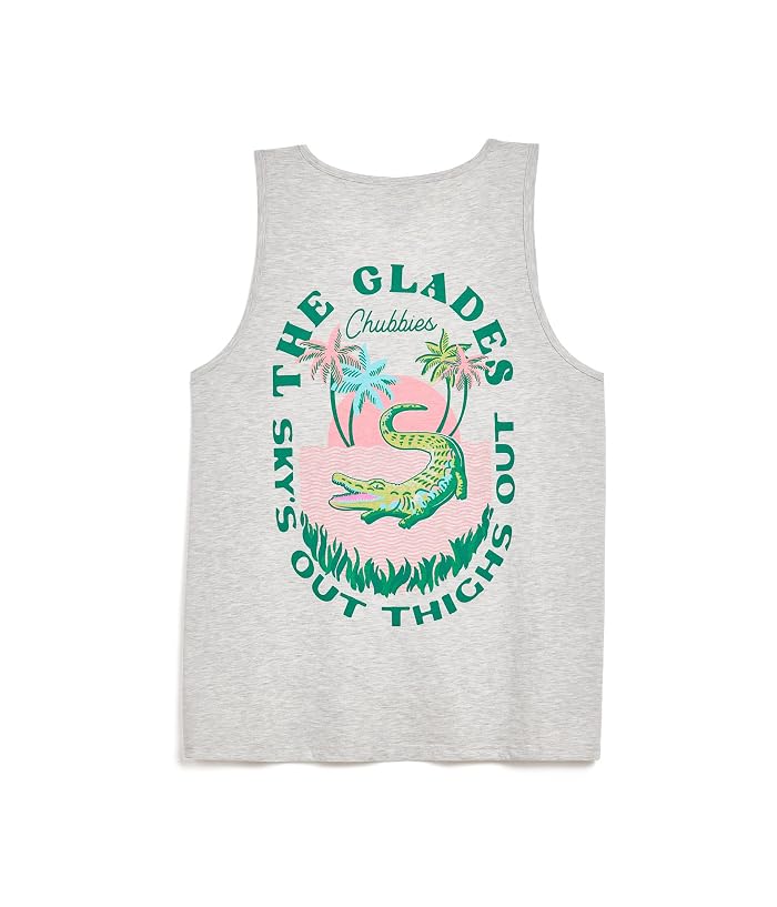 Chubbies M Tank THE GATORGLADE LIGHT PASTEL GREY HEATHER