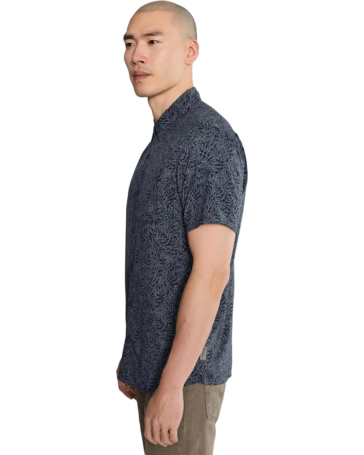 Royal Robbins M SS Amp Lite II NAVAL FROND PRINT