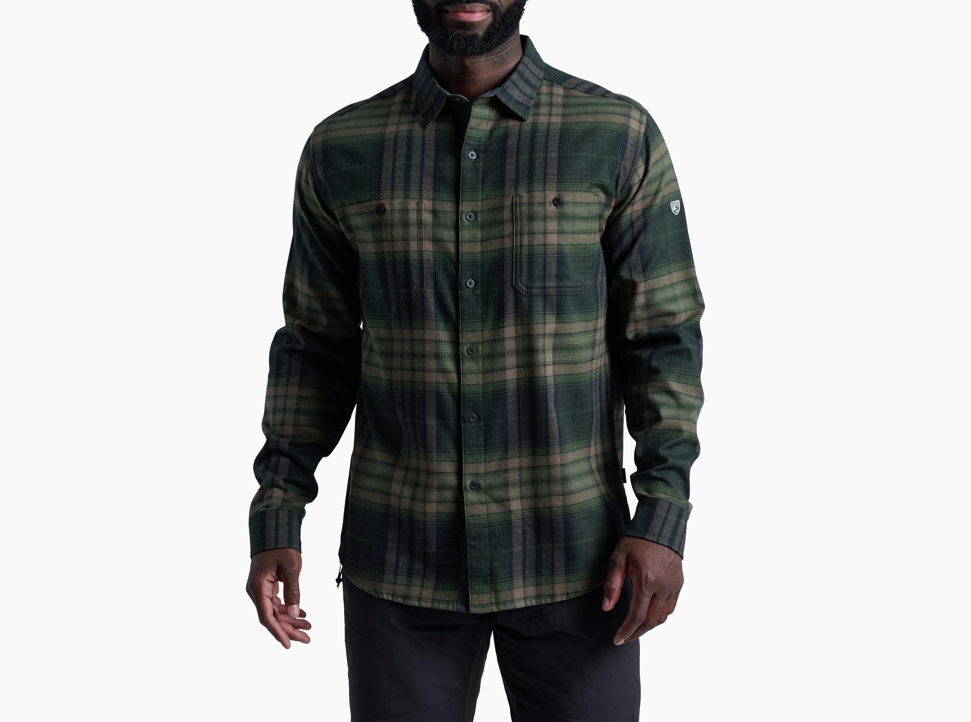 KUHL M LS Fugitive Flannel DARK FOREST