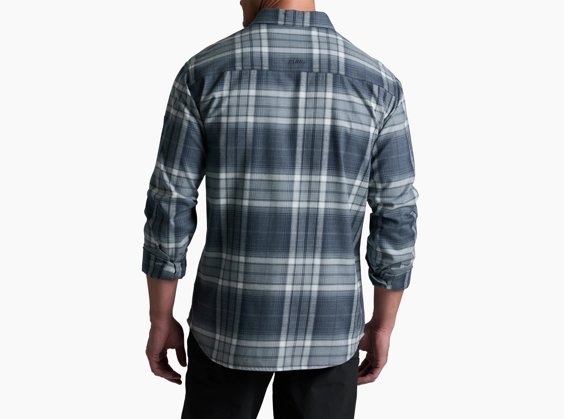 KUHL M LS Fugitive Flannel STEEL BLUE