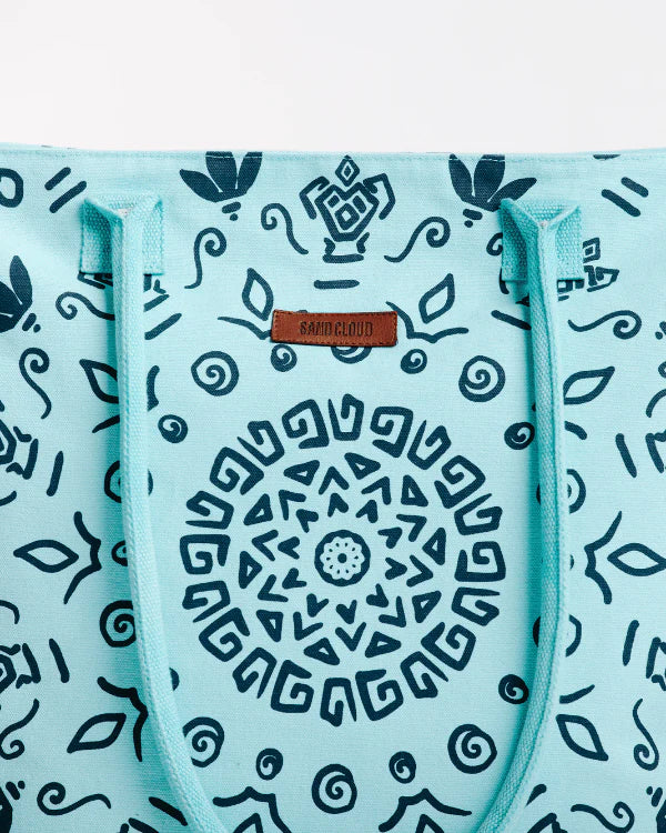 Sand Cloud Mandala Beach Tote SEAGLASS