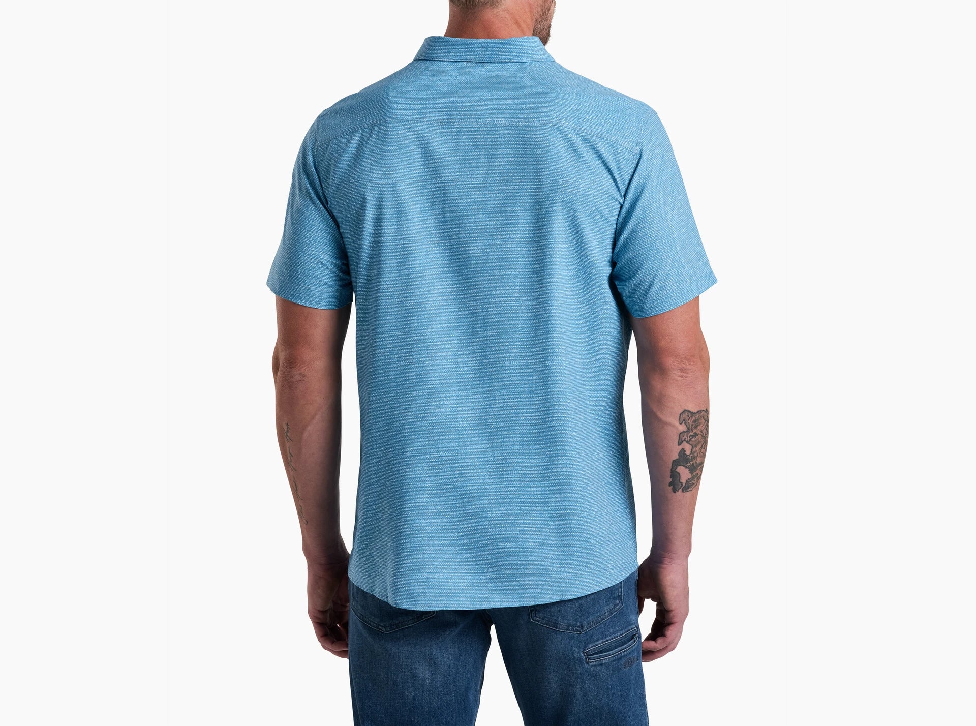 KUHL M SS Persuadr Shirt BLUE CHALK