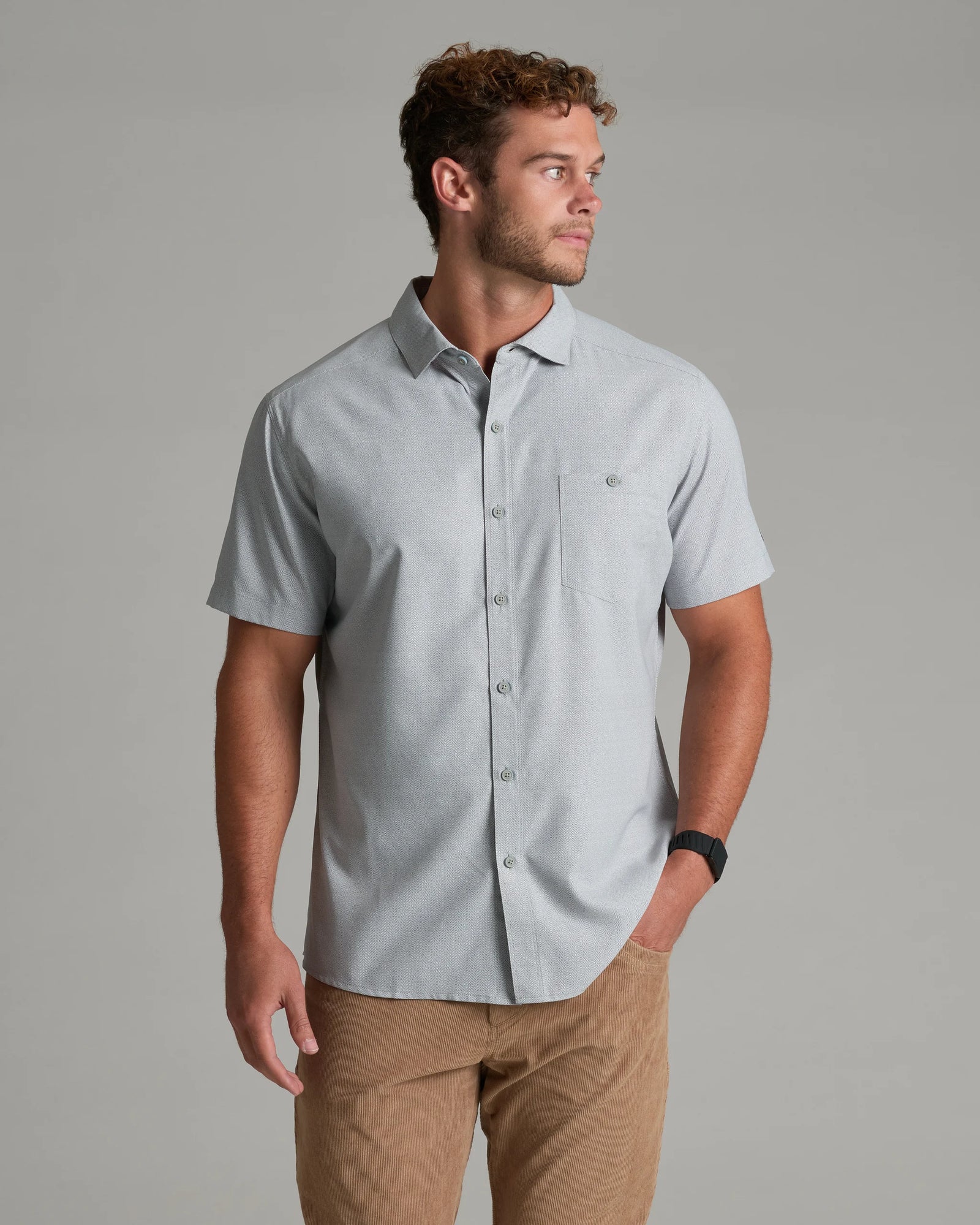 KUHL M SS Persuadr Shirt HEATHER GREY