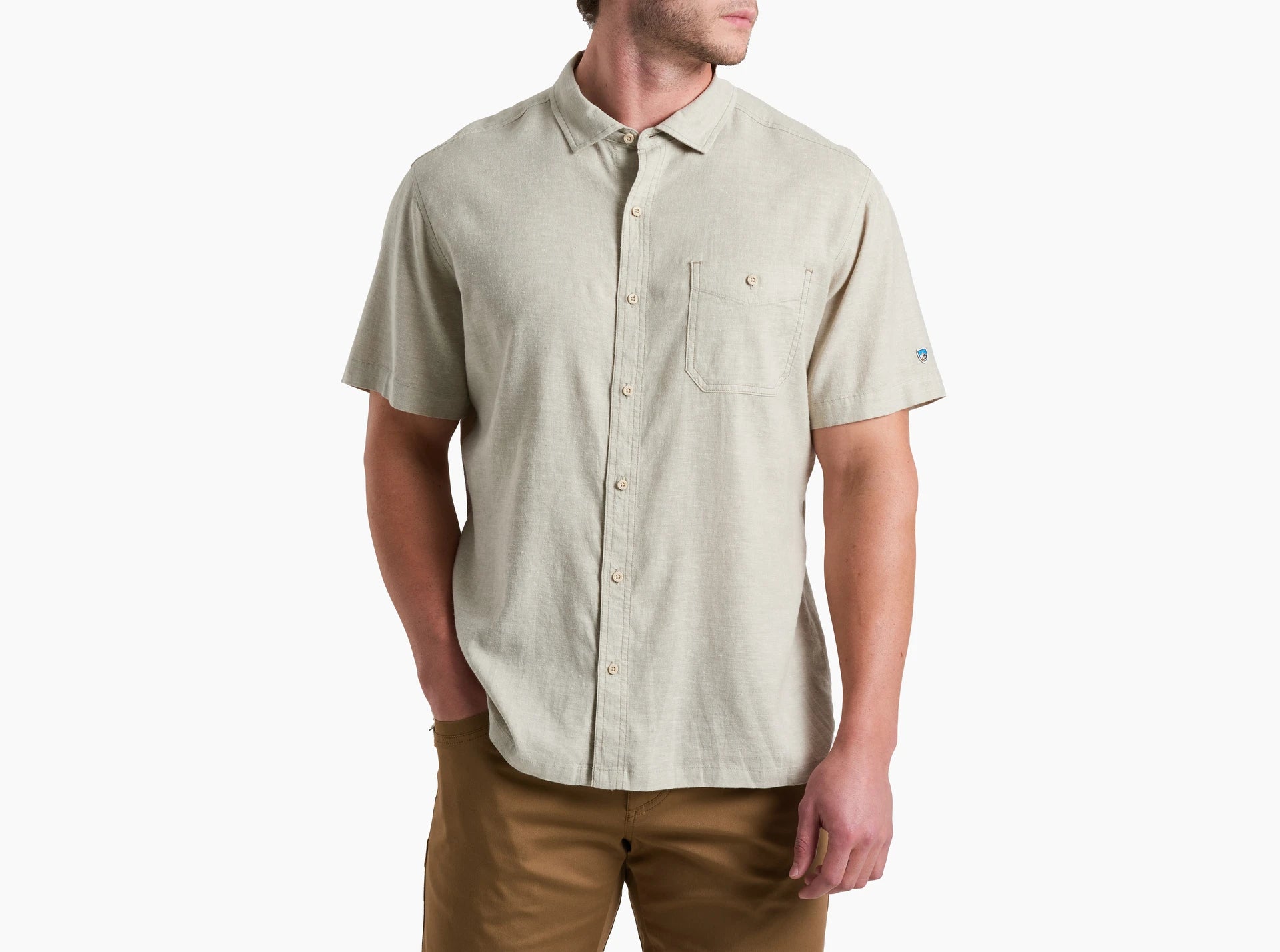 KUHL M SS Getaway Shirt NATURAL