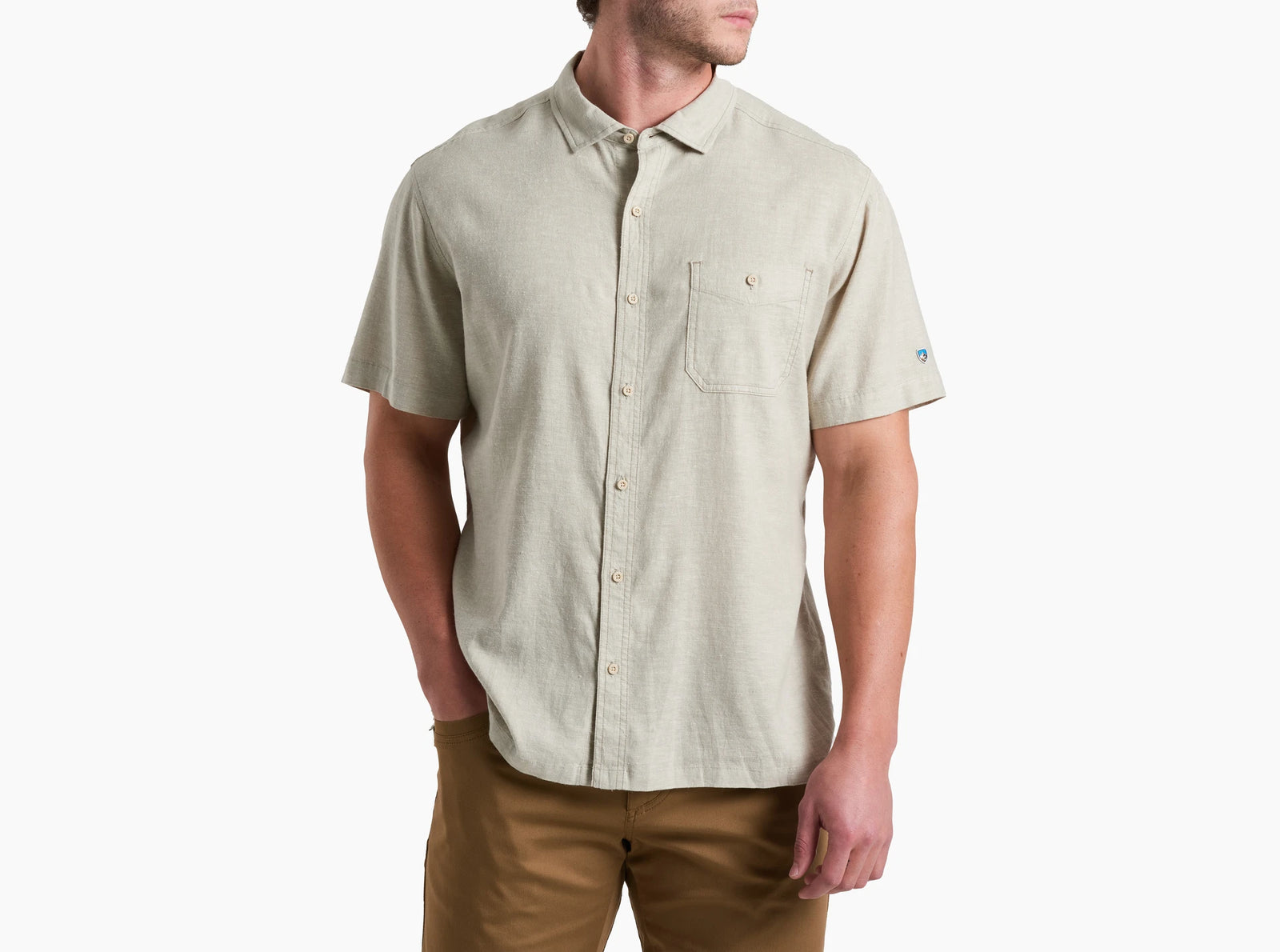 KUHL M SS Getaway Shirt NATURAL