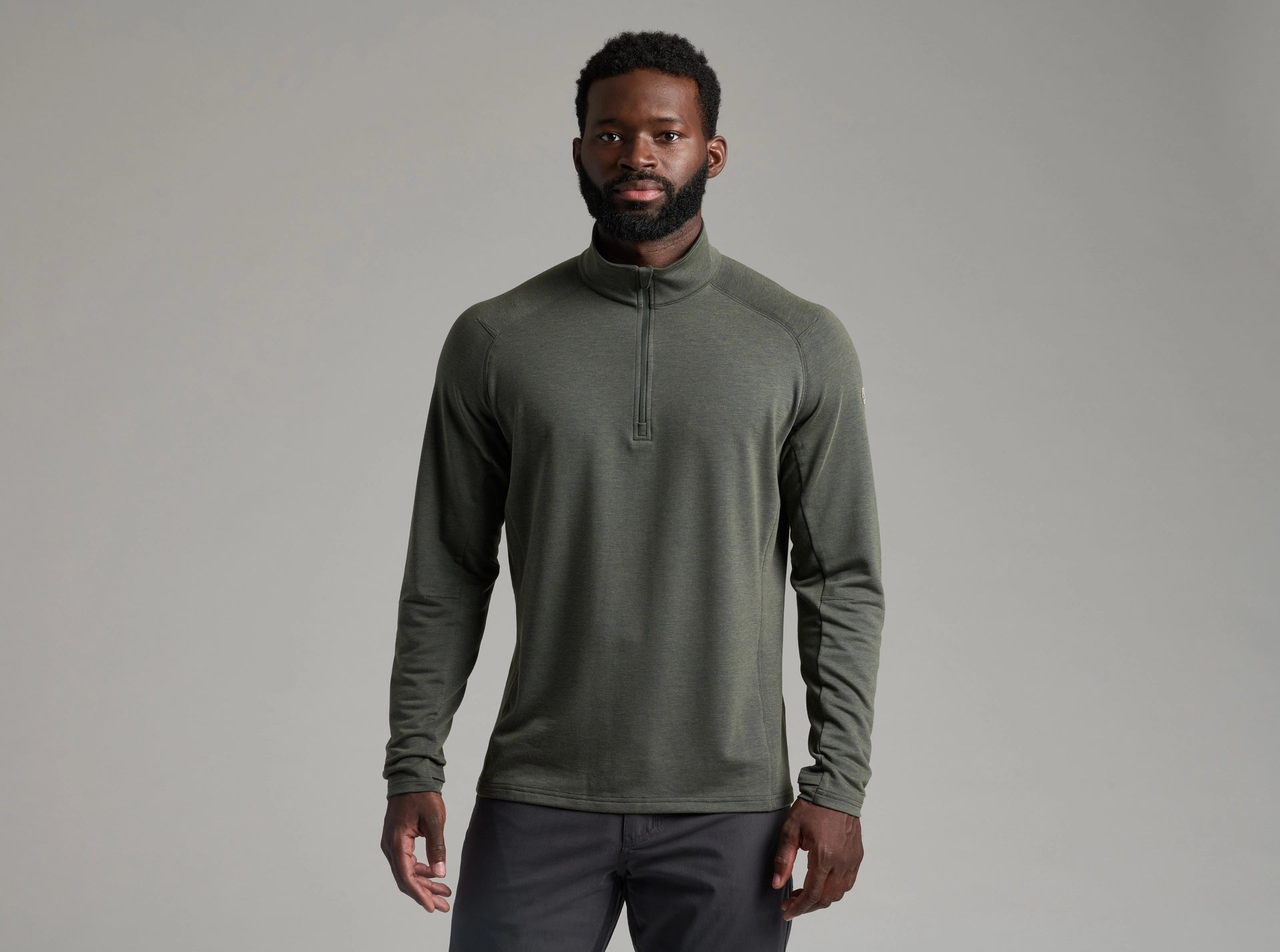 KUHL M Influx 1/4 Zip MOSS STONE