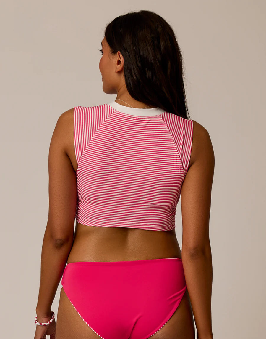 Carve Designs W Shoreline Top MELON STRIPE / CLOUD