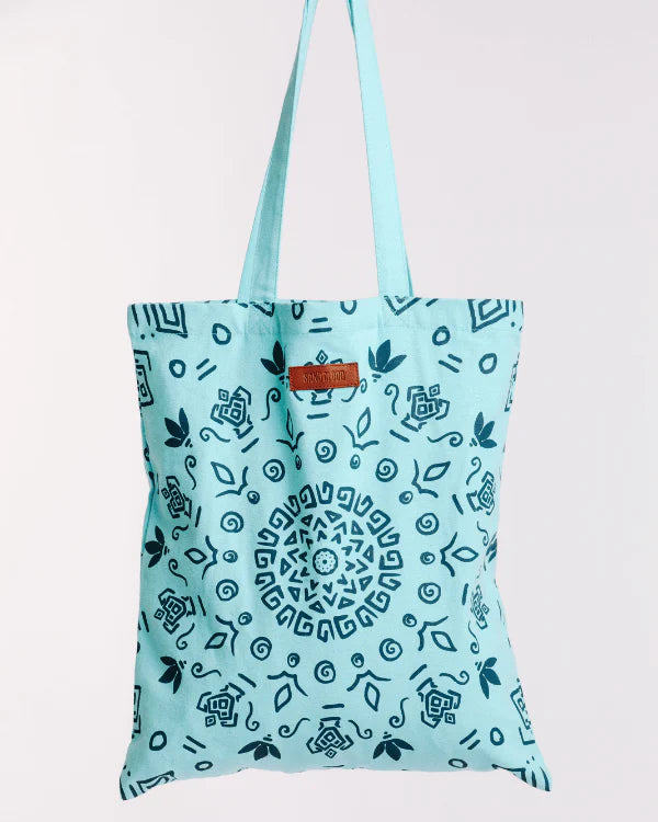 Sand Cloud Mandala Everyday Tote SEAGLASS
