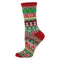 Socksmith W Tis the Season Sweater Sock RED / GREEN