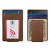 ili New York Magnet Money Clip Card Holder TOFFEE