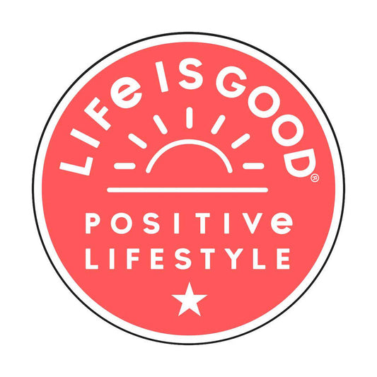 Life Is Good Sticker Positive Rising Sun MANGO