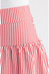 Vineyard Vines W Knit Tiered Skirt LIGHTHOUSE RED