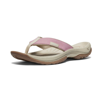 KEEN W Kona Leather Flip Flop NOSTALGIA ROSE / TAUPE