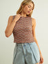 Miou Muse W Multicolor Sleeveless Knit Top MULTI