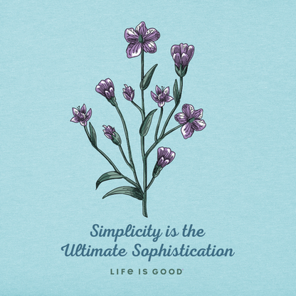 Life is Good W LS Simplicity Is Sophistication BEACH BLUE