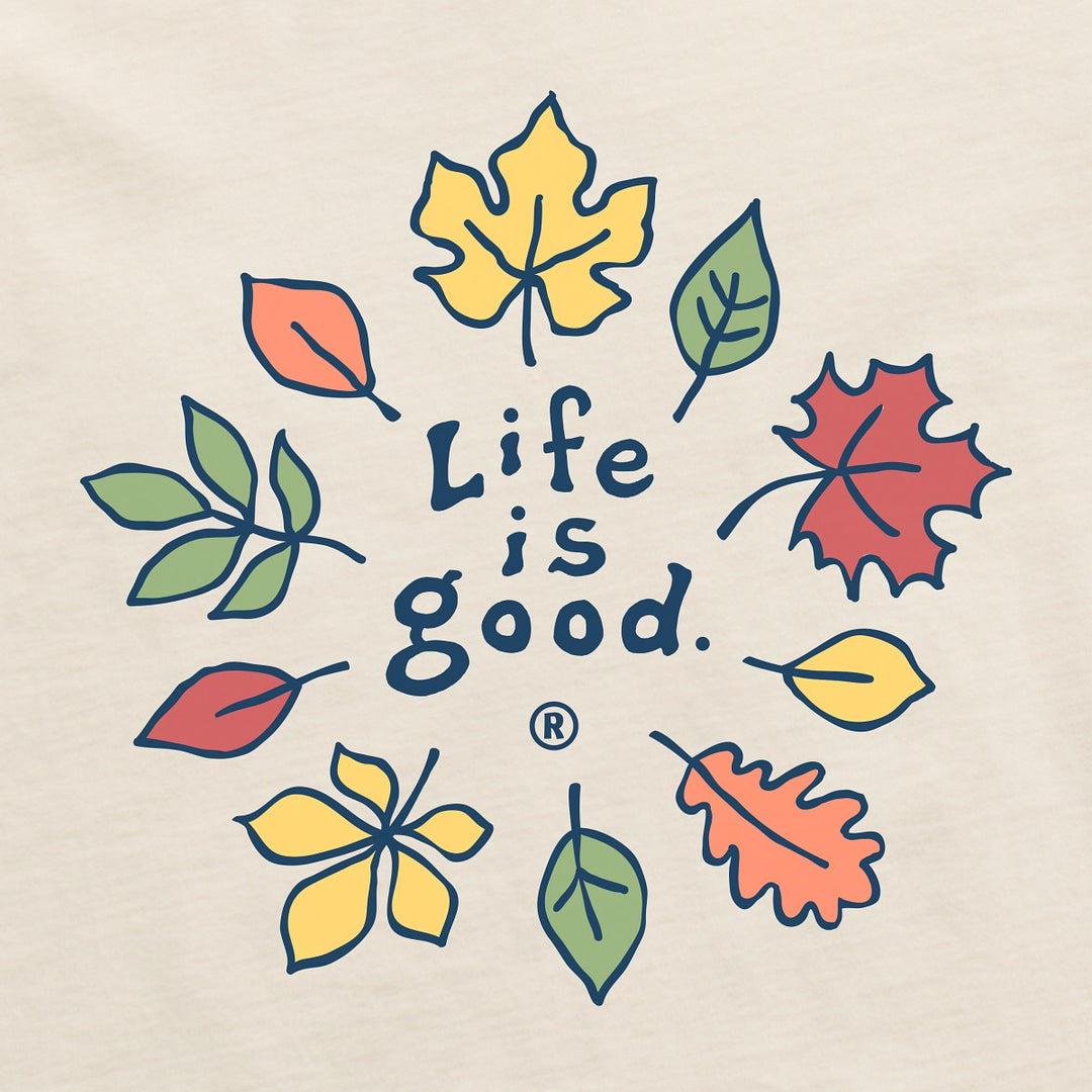 Life is Good W LS Crusher Vee Fall Leaves PUTTY