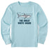 Life Is Good Kids LS Crusher Tee Great White BEACH BLUE