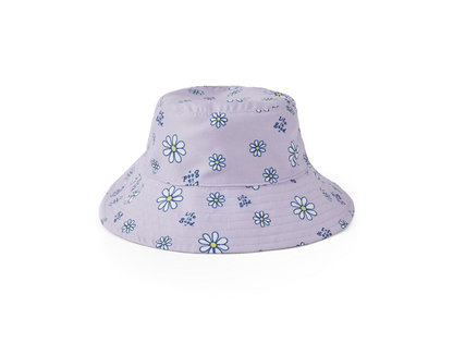 Life is good  Kid's Bucket Hat Daisy Pattern LILAC PURPLE