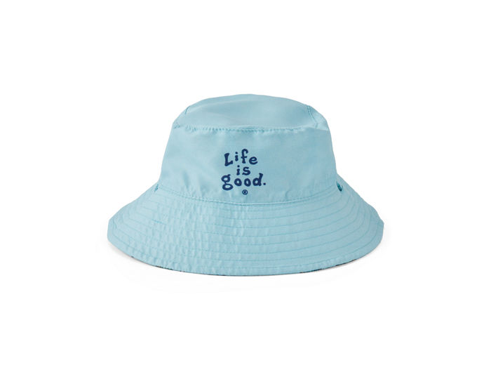 Life Is Good K Bucket Hat Vintage Turtle BEACH BLU