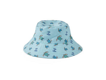 Life Is Good Made in the Shade Baby Bucket Hat Vintage Turtle BEACH BLUE