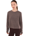 Tasc W Sedona Quilt Sweatshirt MOCHA HEATHER