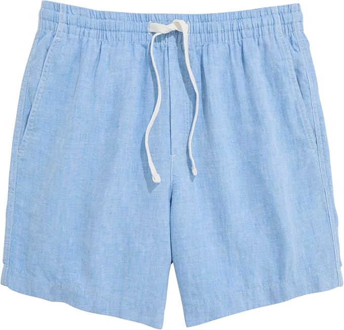 Vineyard Vines M Surfside Linen Short 7" CLUB BLUE
