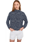Royal Robbins W Salathe Sun Hoodie NAVAL SOLAR PRINT