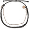 Pura Vida Satellite Chain Rose Gold Anklet BLACK