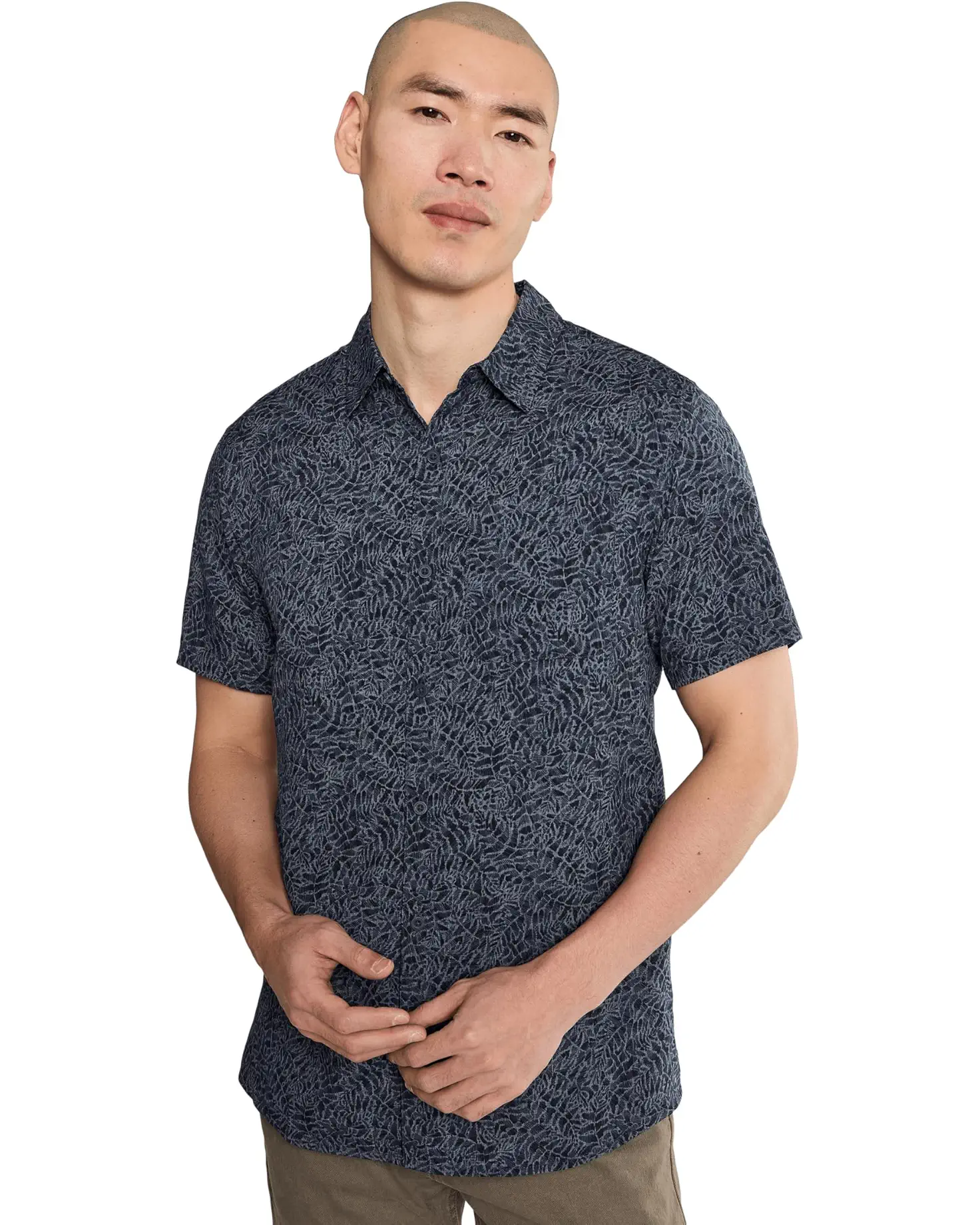 Royal Robbins M SS Amp Lite II NAVAL FROND PRINT