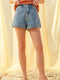 Miou Muse W Embroidered Denim Shorts DENIM