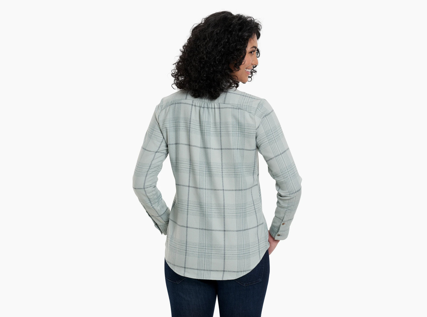 KUHL W LS Kamilla Flannel MINERAL BLUE