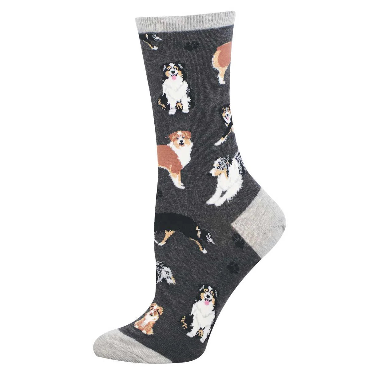 Socksmith W Aussies CHARCOAL HEATHER