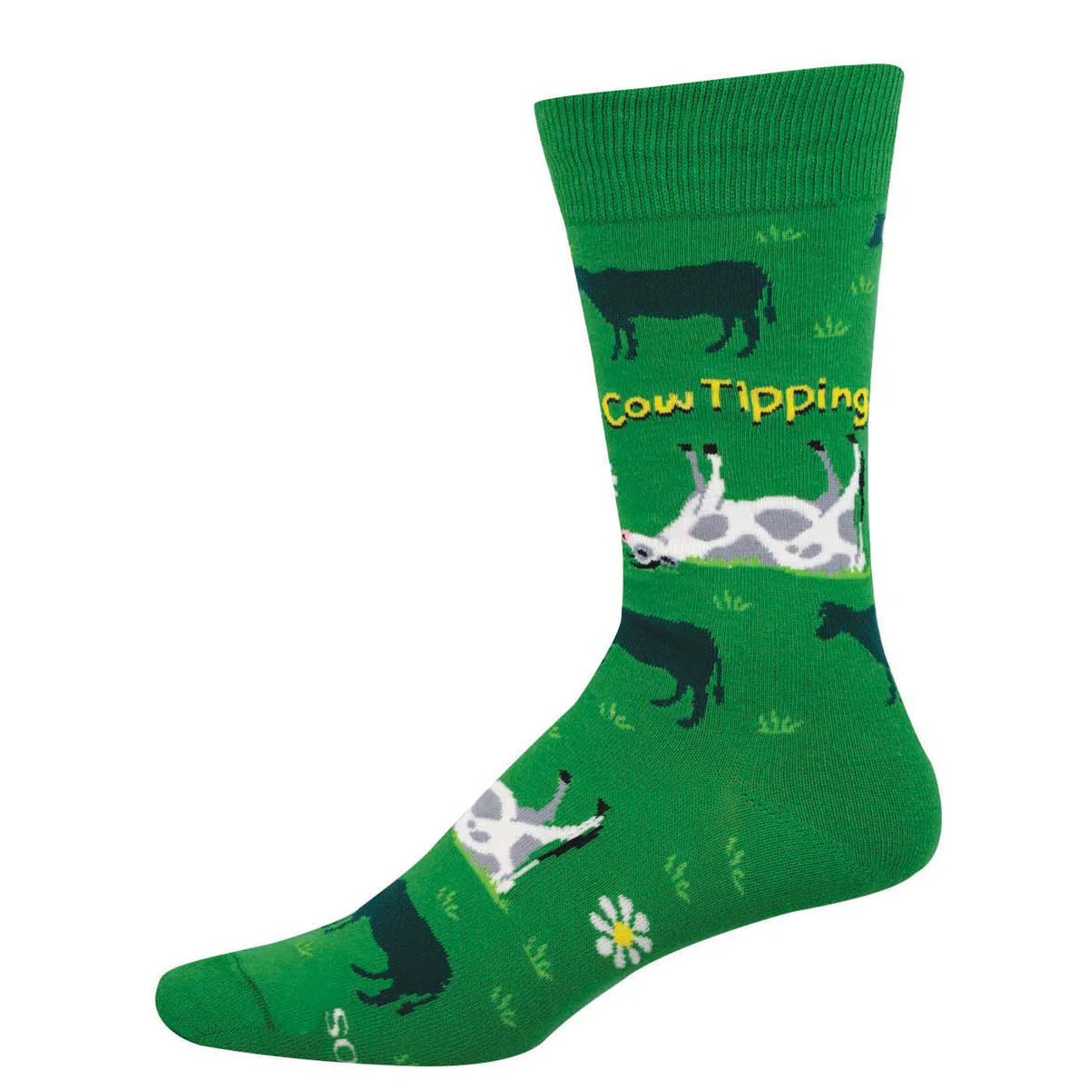 Socksmith M Cow Tipping GREEN