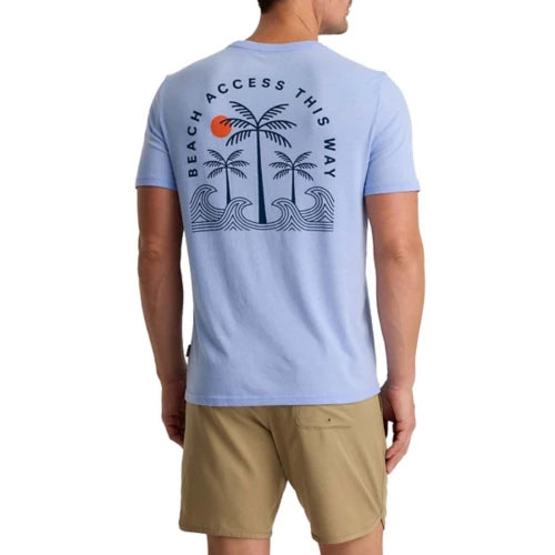 Free Fly M SS Beach Access Tee HEATHER LAVENDER