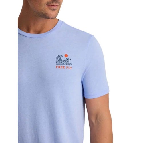 Free Fly M SS Beach Access Tee HEATHER LAVENDER